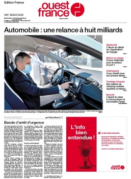 Ouest-France édition France N°20200527 du 27 mai 2020 à télécharger sur iPad
