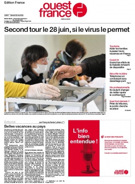 Ouest-France édition France N°20200523 du 23 mai 2020 à télécharger sur iPad