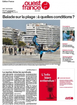 Ouest-France édition France N°20200514 du 14 mai 2020 à télécharger sur iPad