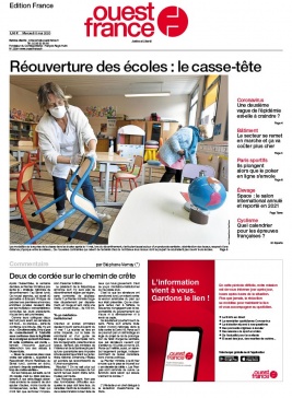 Ouest-France édition France N°20200506 du 06 mai 2020 à télécharger sur iPad