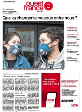 Ouest-France édition France N°20200502 du 02 mai 2020 à télécharger sur iPad