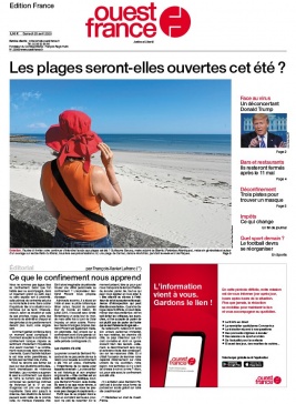 Ouest-France édition France N°20200425 du 25 avril 2020 à télécharger sur iPad