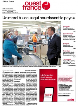 Ouest-France édition France N°20200423 du 23 avril 2020 à télécharger sur iPad