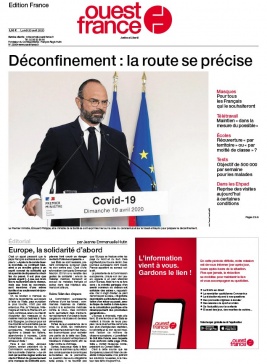 Ouest-France édition France N°20200420 du 20 avril 2020 à télécharger sur iPad