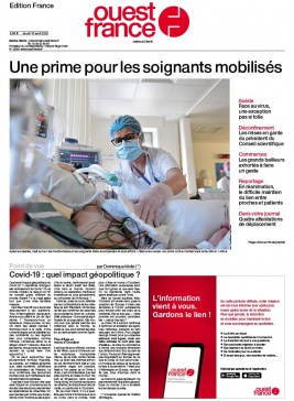 Ouest-France édition France N°20200416 du 16 avril 2020 à télécharger sur iPad