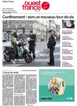 Ouest-France édition France N°20200319 du 19 mars 2020 à télécharger sur iPad