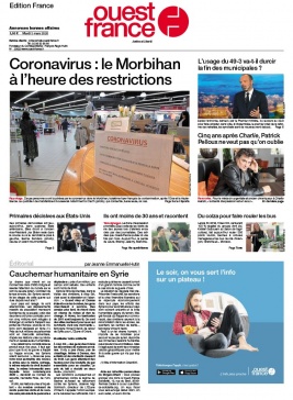 Ouest-France édition France N°20200303 du 03 mars 2020 à télécharger sur iPad