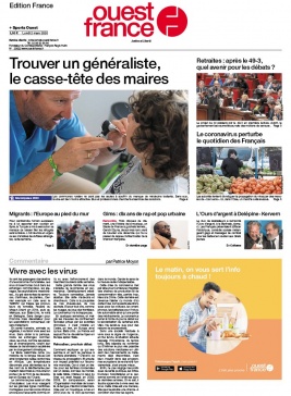 Ouest-France édition France N°20200302 du 02 mars 2020 à télécharger sur iPad