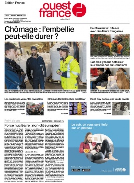 Ouest-France édition France N°20200214 du 14 février 2020 à télécharger sur iPad
