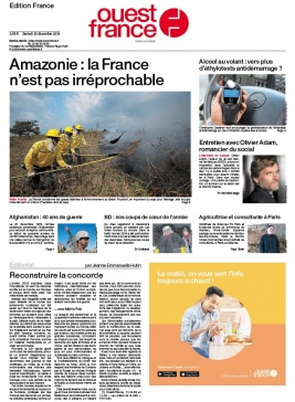 Ouest-France édition France N°20191228 du 28 décembre 2019 à télécharger sur iPad