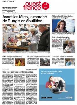 Ouest-France édition France N°20191221 du 21 décembre 2019 à télécharger sur iPad