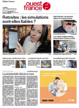 Ouest-France édition France N°20191220 du 20 décembre 2019 à télécharger sur iPad