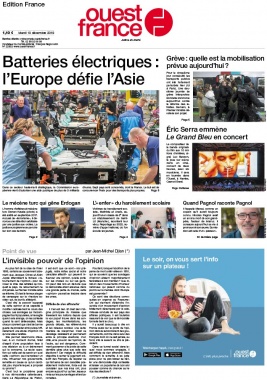 Ouest-France édition France N°20191210 du 10 décembre 2019 à télécharger sur iPad