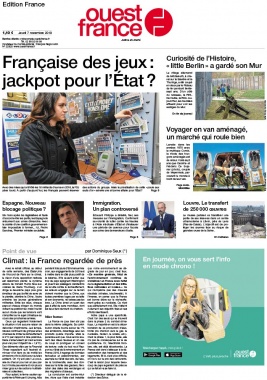 Ouest-France édition France N°20191107 du 07 novembre 2019 à télécharger sur iPad