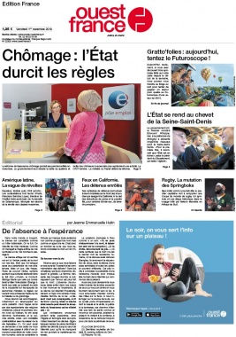 Ouest-France édition France N°20191101 du 01 novembre 2019 à télécharger sur iPad