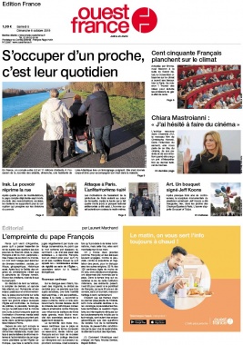 Ouest-France édition France N°20191005 du 05 octobre 2019 à télécharger sur iPad