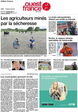 Ouest-France édition France N°20190823 du 23 août 2019 à télécharger sur iPad