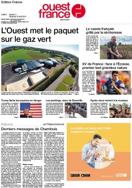Ouest-France édition France N°20190817 du 17 août 2019 à télécharger sur iPad