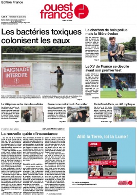 Ouest-France édition France N°20190816 du 16 août 2019 à télécharger sur iPad