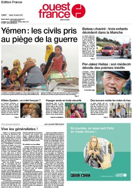Ouest-France édition France N°20190813 du 13 août 2019 à télécharger sur iPad