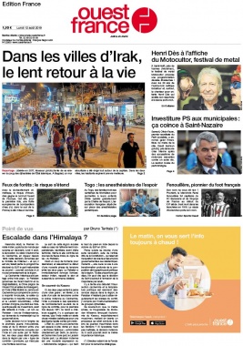 Ouest-France édition France N°20190812 du 12 août 2019 à télécharger sur iPad