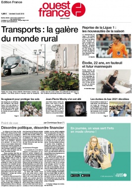 Ouest-France édition France N°20190809 du 09 août 2019 à télécharger sur iPad