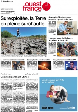 Ouest-France édition France N°20190808 du 08 août 2019 à télécharger sur iPad