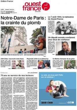 Ouest-France édition France N°20190807 du 07 août 2019 à télécharger sur iPad