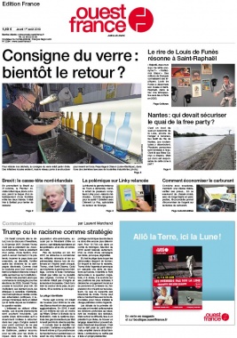 Ouest-France édition France N°20190801 du 01 août 2019 à télécharger sur iPad