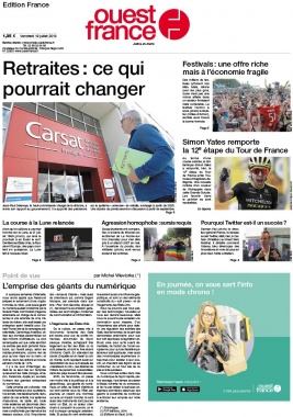 Ouest-France édition France N°20190719 du 19 juillet 2019 à télécharger sur iPad
