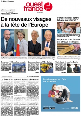Ouest-France édition France N°20190703 du 03 juillet 2019 à télécharger sur iPad