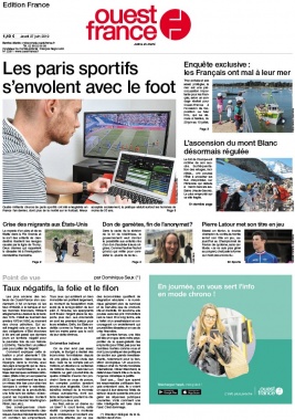 Ouest-France édition France N°20190628 du 28 juin 2019 à télécharger sur iPad