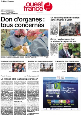 Ouest-France édition France N°20190625 du 25 juin 2019 à télécharger sur iPad