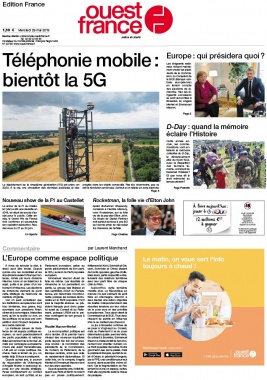 Ouest-France édition France N°20190529 du 29 mai 2019 à télécharger sur iPad