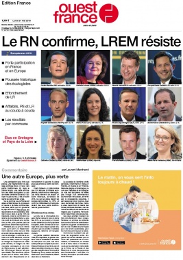 Ouest-France édition France N°20190528 du 28 mai 2019 à télécharger sur iPad