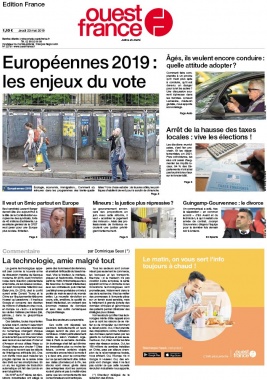 Ouest-France édition France N°20190523 du 23 mai 2019 à télécharger sur iPad