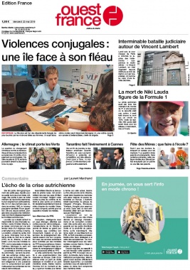 Ouest-France édition France N°20190522 du 22 mai 2019 à télécharger sur iPad