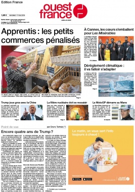Ouest-France édition France N°20190517 du 17 mai 2019 à télécharger sur iPad
