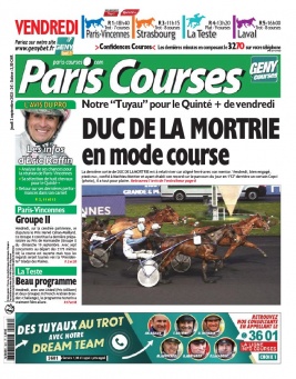 Paris Courses N°20210902 du 02 septembre 2021 à télécharger sur iPad