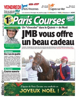 Paris Courses N°20201224 du 24 décembre 2020 à télécharger sur iPad