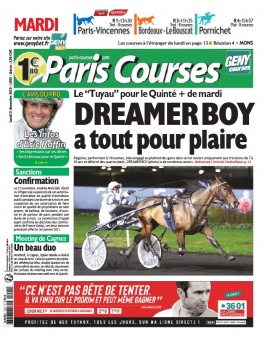 Paris Courses N°20201221 du 21 décembre 2020 à télécharger sur iPad