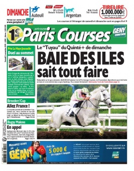 Paris Courses N°20191102 du 02 novembre 2019 à télécharger sur iPad