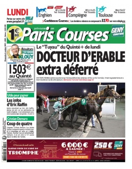 Paris Courses N°20191006 du 06 octobre 2019 à télécharger sur iPad