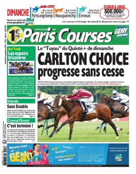 Paris Courses N°20190914 du 14 septembre 2019 à télécharger sur iPad