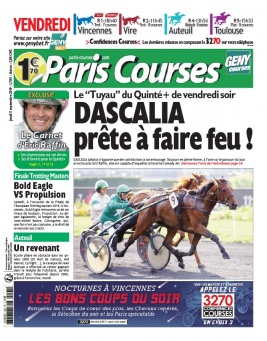 Paris Courses N°20190905 du 05 septembre 2019 à télécharger sur iPad