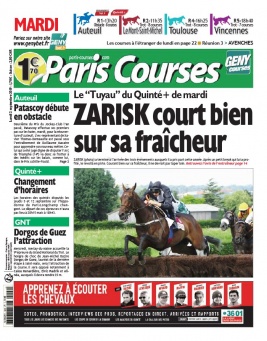 Paris Courses N°20190902 du 02 septembre 2019 à télécharger sur iPad