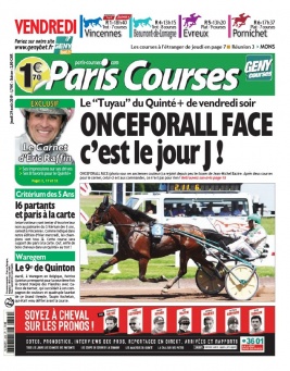 Paris Courses N°20190829 du 29 août 2019 à télécharger sur iPad