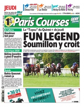 Paris Courses N°20190814 du 14 août 2019 à télécharger sur iPad