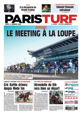Paris Turf N°26080 du 13 janvier 2022 à télécharger sur iPad