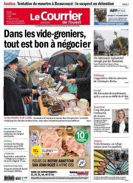 Lisez Le Courrier de L'Ouest - Angers du 02 mai 2024 sur ePresse.fr
